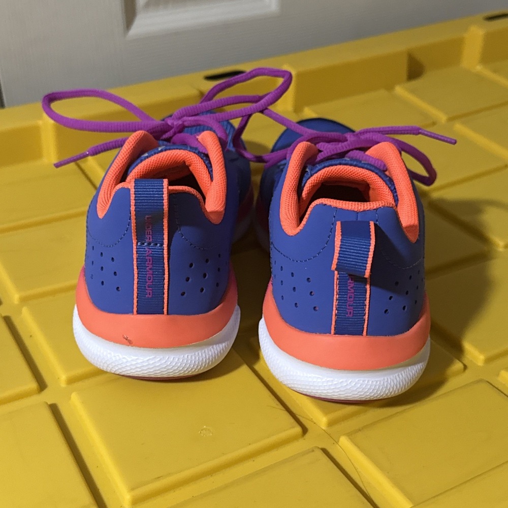 Under Armour Girls Assert 8 3022100-402 Blue Running Shoes Sneakers Size 5Y - Picture 4 of 5